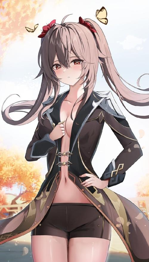 原神胡桃被空c出白色液体