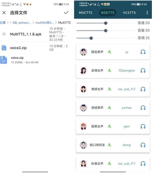 tts语音包一键导入