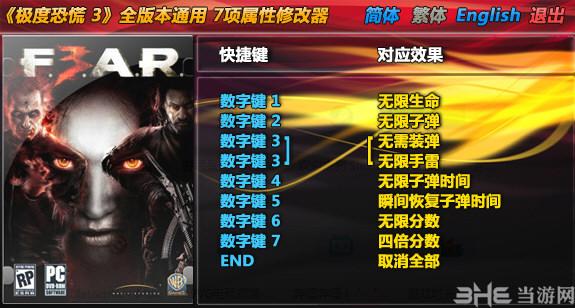 极度恐慌3修改器免费版