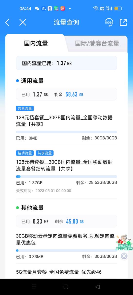 中国移动查流量图标