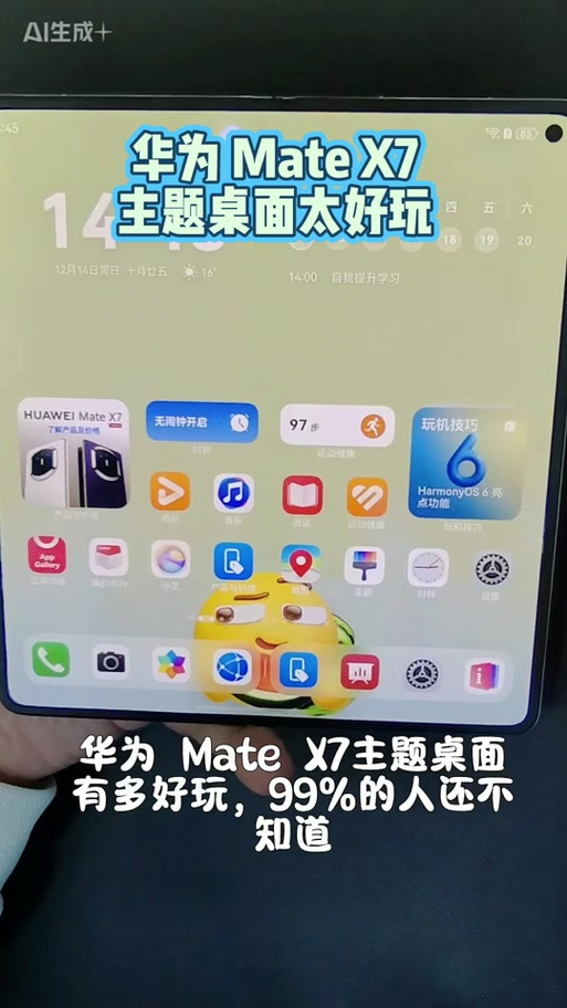 华为x7双屏同显怎么设置图标