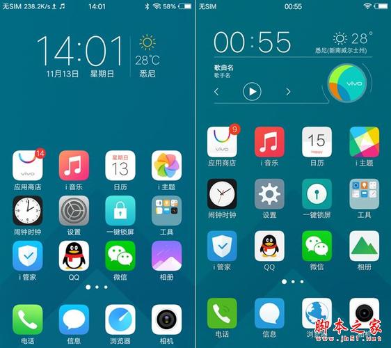 vivo手机面板上的标识