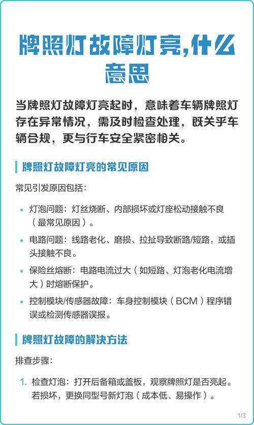 牌照灯什么时候才会亮