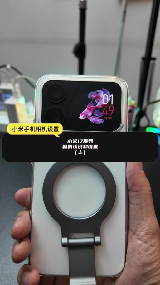小米17怎么截长屏图片