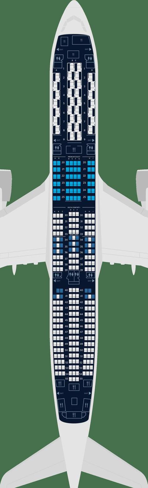 空客350-900舱位图图标