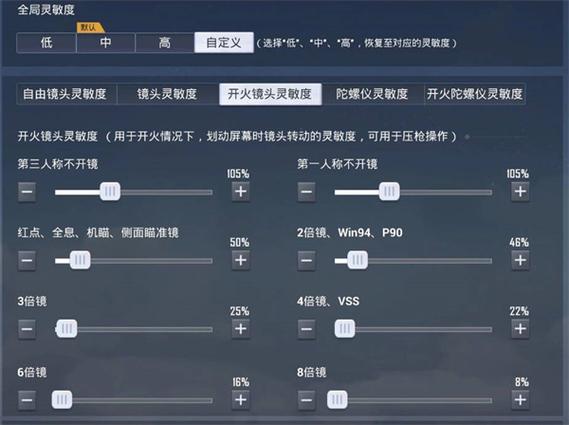 realme和平精英灵敏度