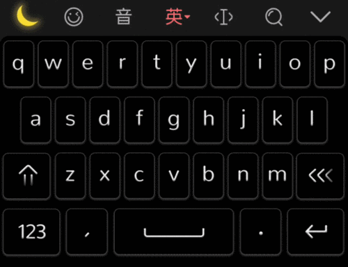 手机输入法键盘上的字变成了黑色图标