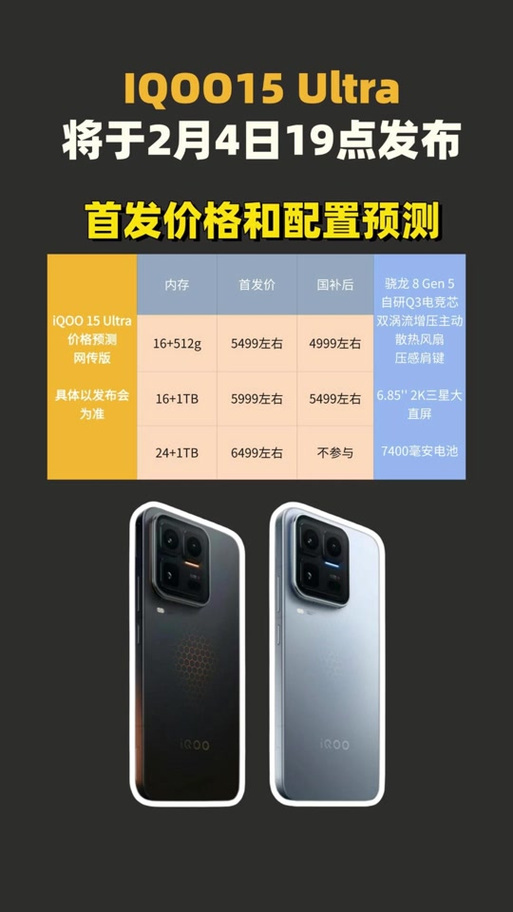 iqoo11对比iqoo15ultra