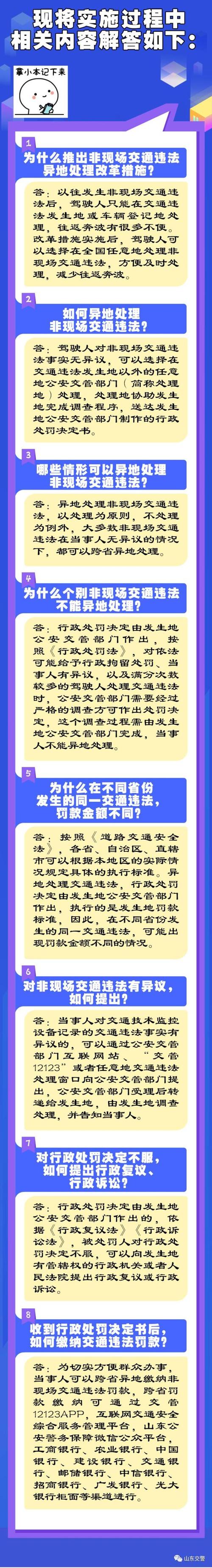跨省能不能处理违章