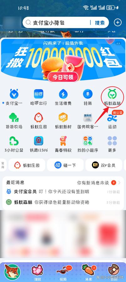 华为蚂蚁森林计步设置
