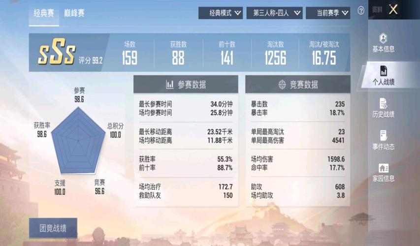 和平精英战绩图片