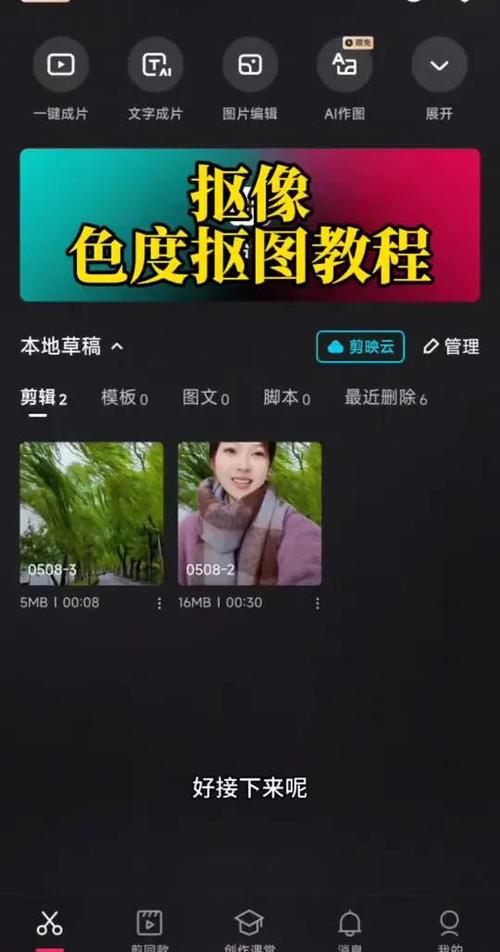剪映怎么把视频人物抠出来