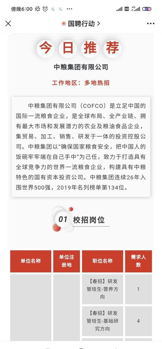 中国中粮集团招聘官网