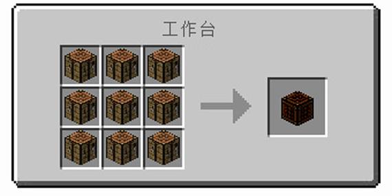 我的世界各种工作台