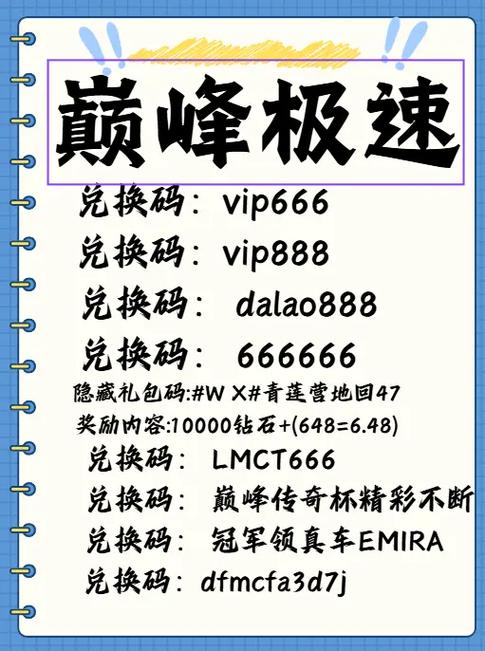 极速版的兑换码有哪些