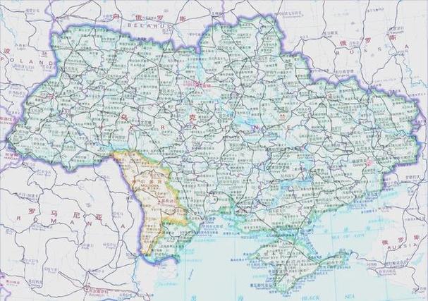乌克兰高清地图