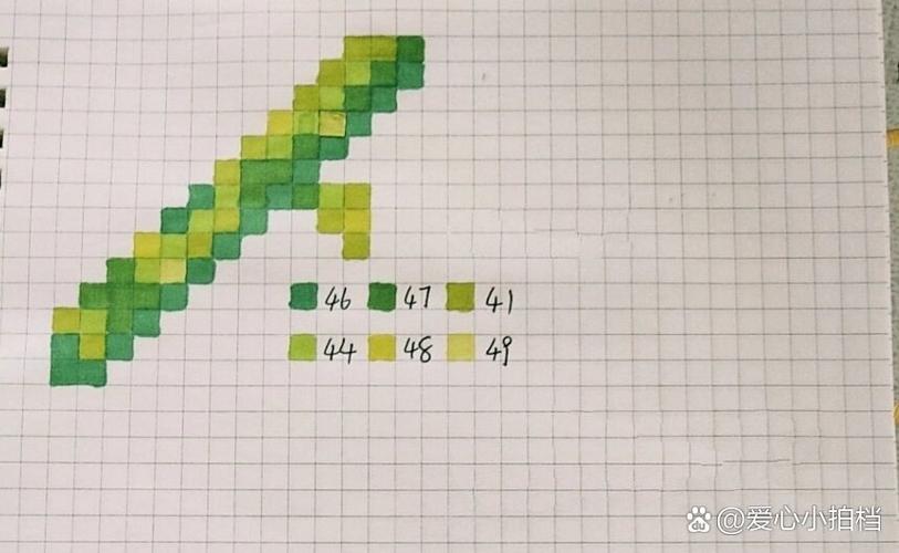 用小方格画我的世界里面的东西
