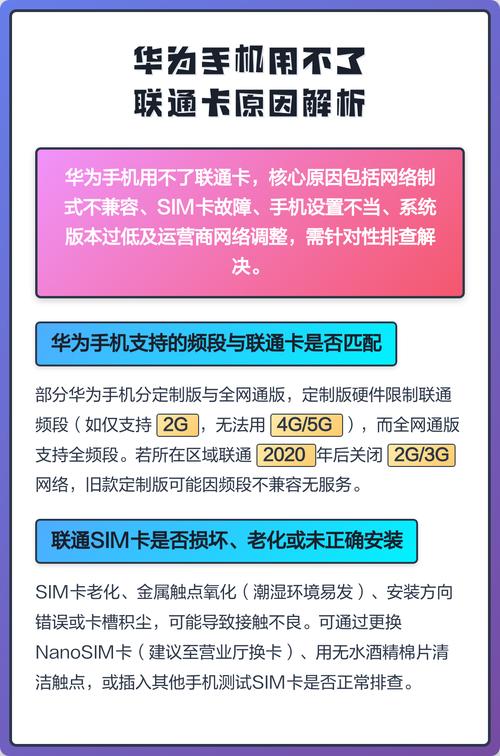 华为手机读不出联通卡图标