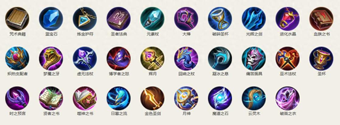 王者荣耀法装大全