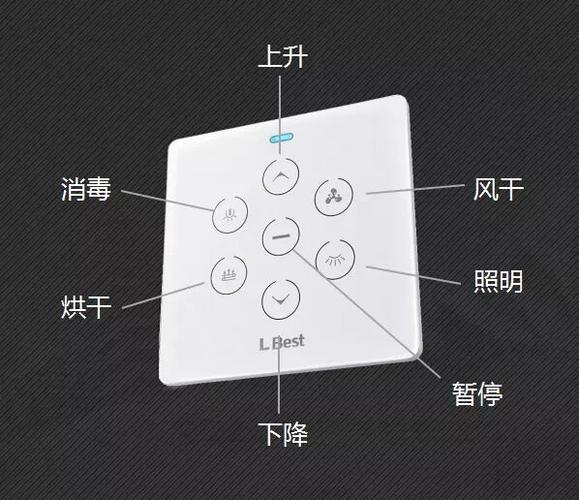 晾衣架遥控器按键图解图标