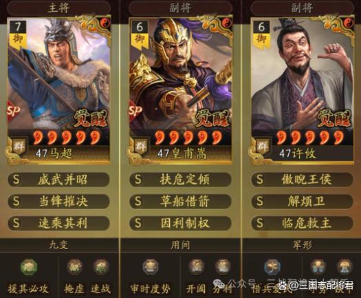 三国志战略版t0阵容S1