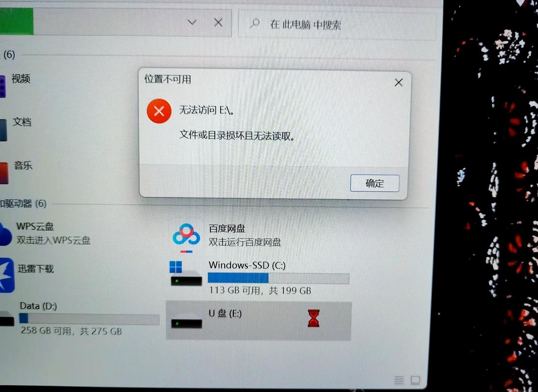 优盘在电脑上读不出来