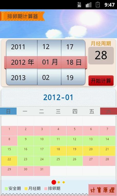 计算生理期的软件