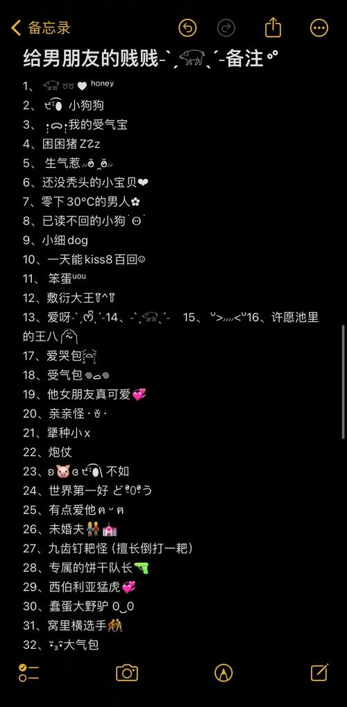 2026最火男朋友备注