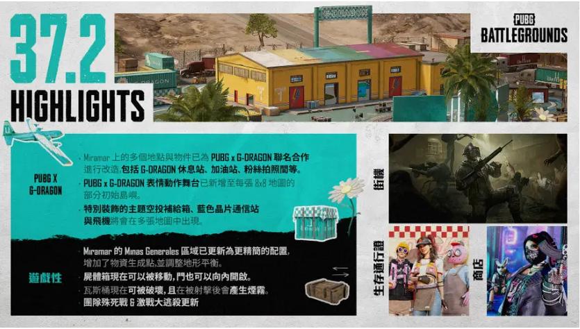 pubg最新更新内容