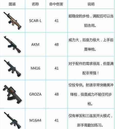 吃鸡最强武器排行榜图标