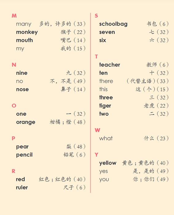 一年级英语上册人教版