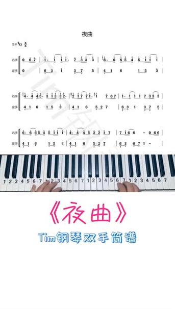 周杰伦夜曲钢琴简谱初学版图标