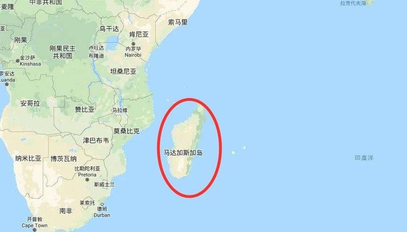 马达加斯加世界地图位置图标