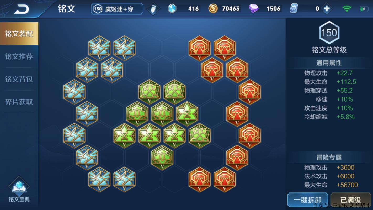 最适合改版后虞姬铭文和出装图标