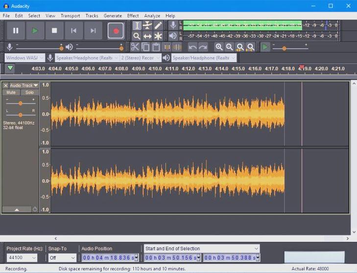 audacity音频编辑器