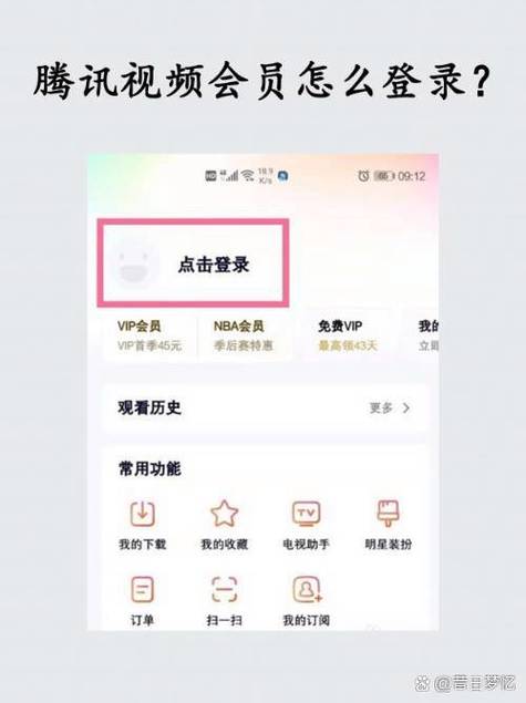 腾讯视频vip怎么登录图标