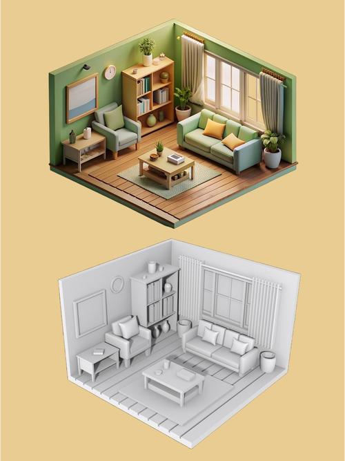 3D效果图制作图标