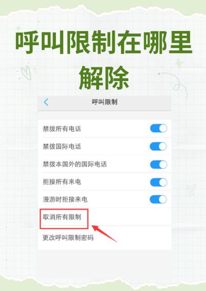 oppo手机呼叫限制在哪里解除