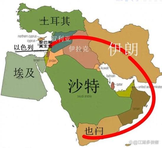 以色列在中国的哪个方向图标
