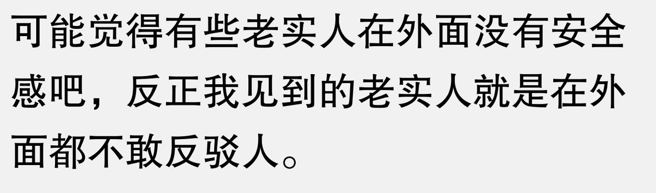 别人说我老实怎么反驳