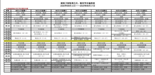 湖南卫视播放列表白天图标