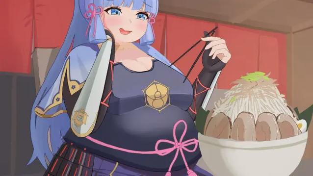 二次元少女吃成胖子游戏图标