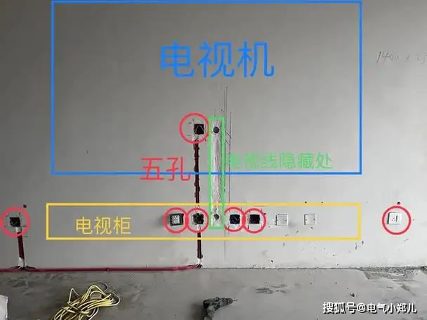 客厅电视墙插座设计图图标