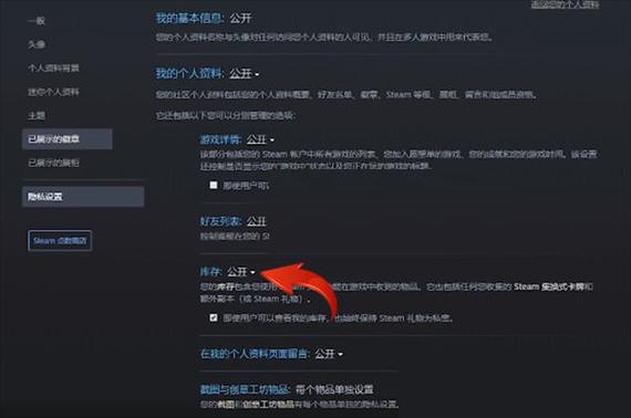 steam隐藏库存在哪图标