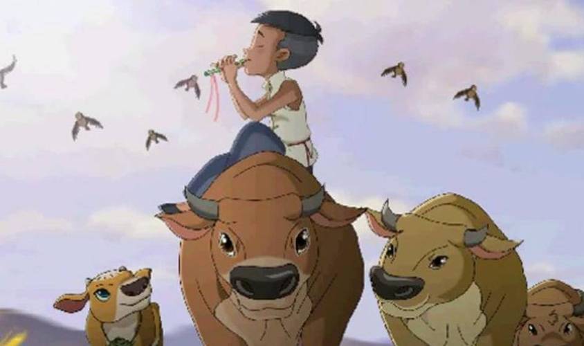 幼儿故事王二小放牛的故事视频