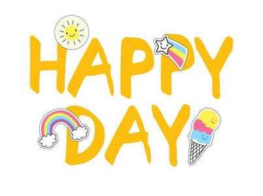 happy everyday可爱字体图标