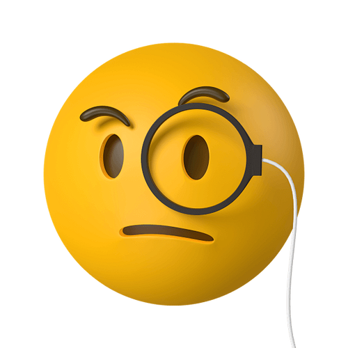 单片眼镜表情emoji图标