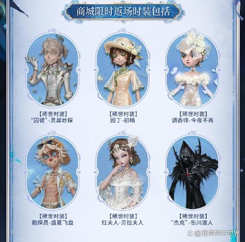 第五人格皮肤返场时间表