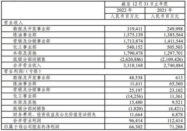 中石化一年营收多少图标