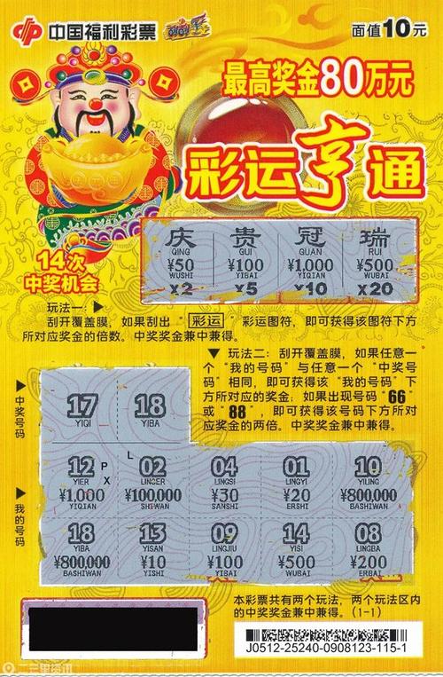 刮刮乐彩票